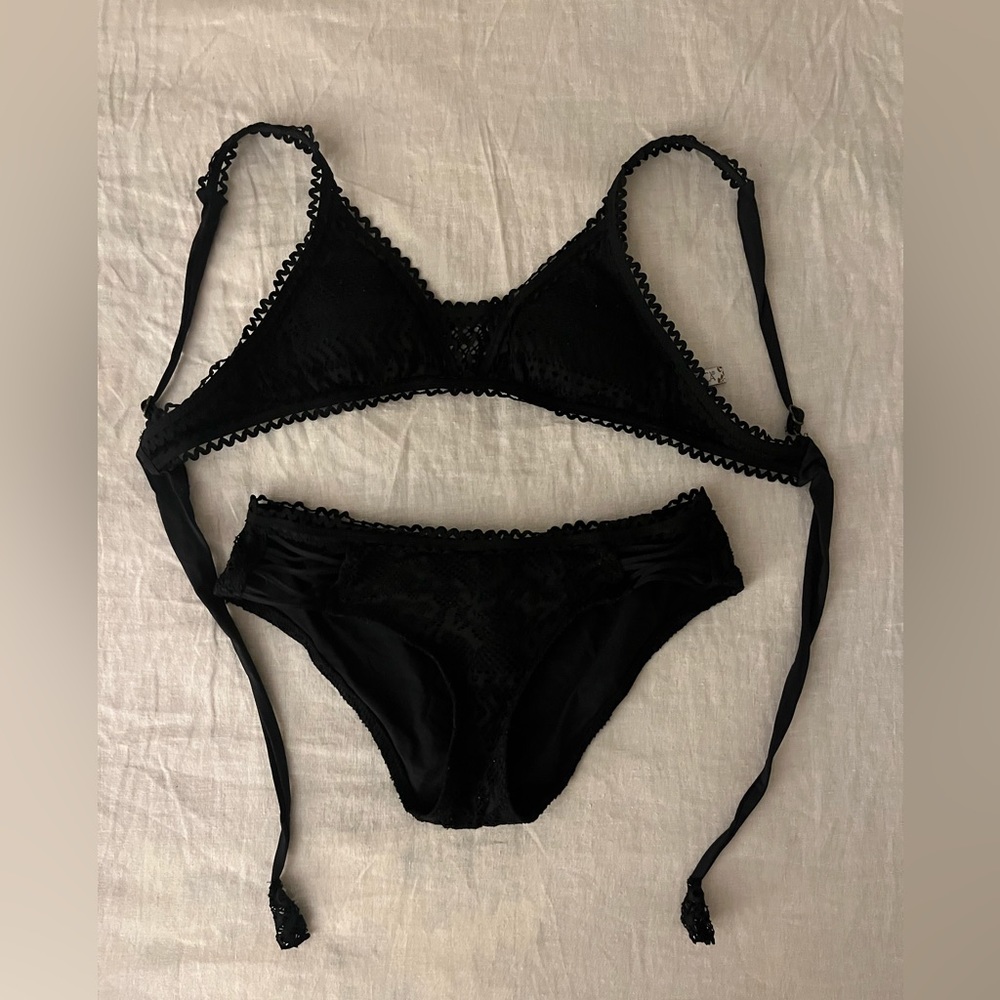 BECCA black women's bikini, size small